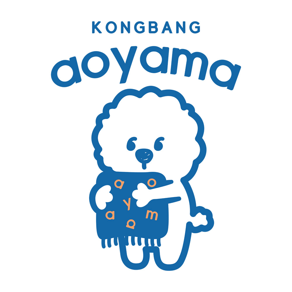 AOYAMA KONGBANG オリジナルロゴキャラクターエプロン main image 0