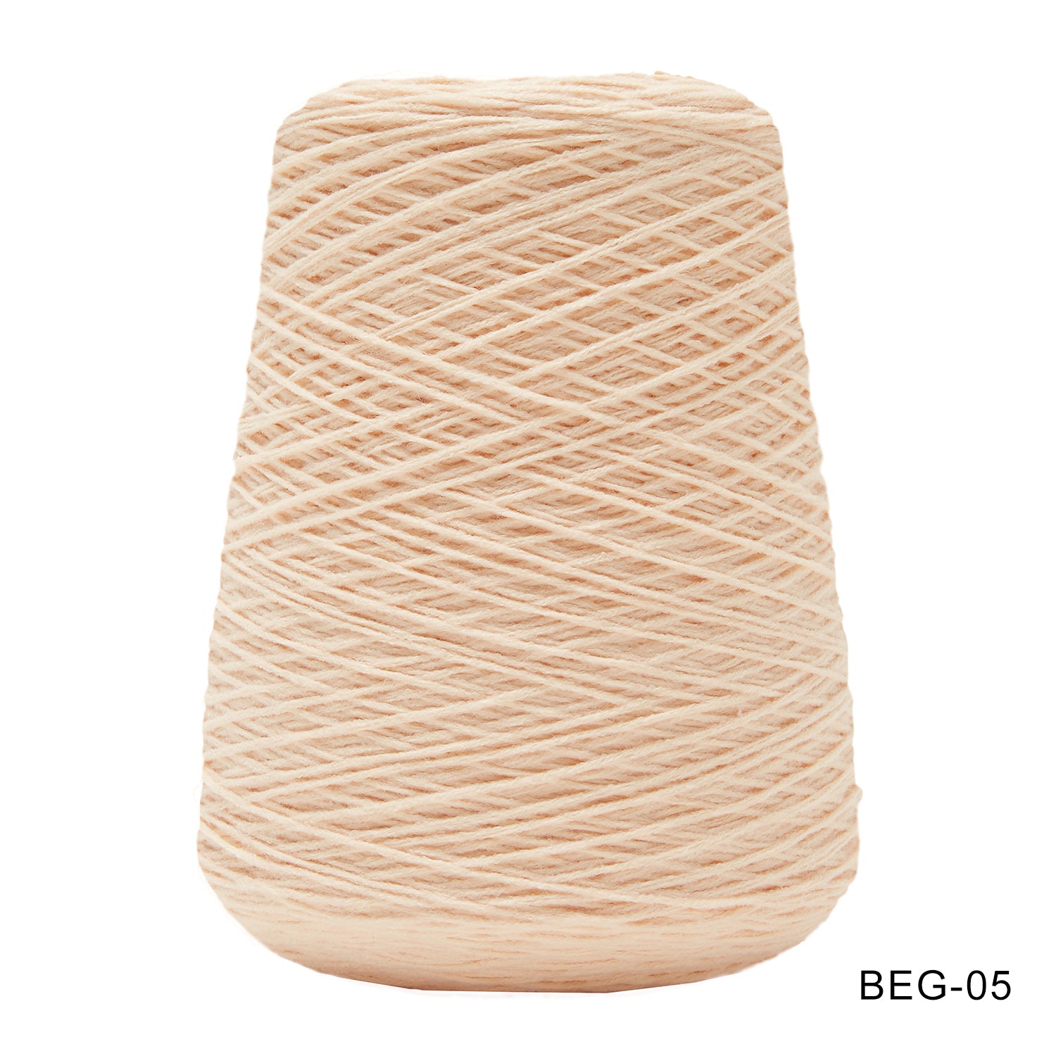 Tufting yarn, cone-wound yarn, brown/beige