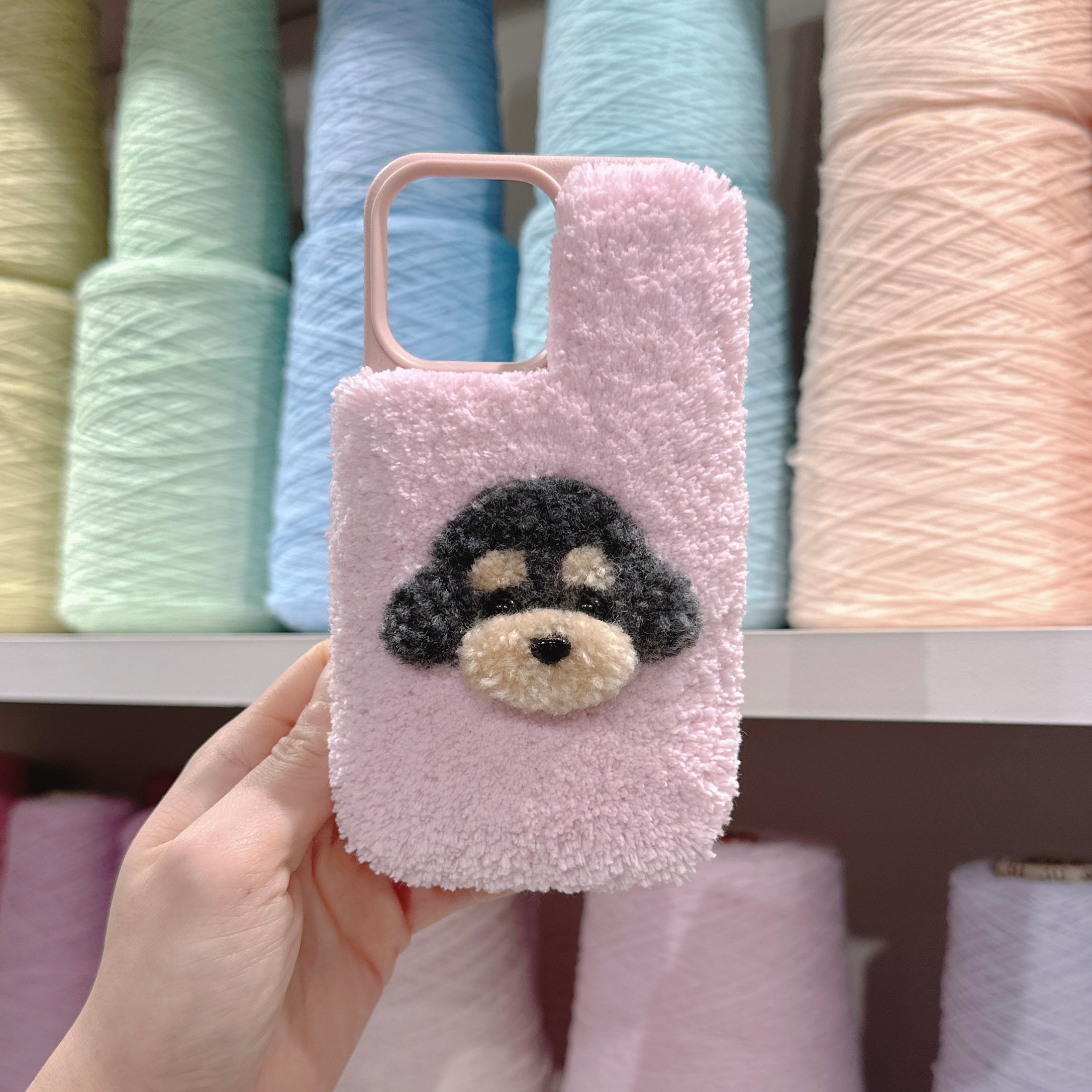 タフティングうちの子スマホケース カスタマイズ