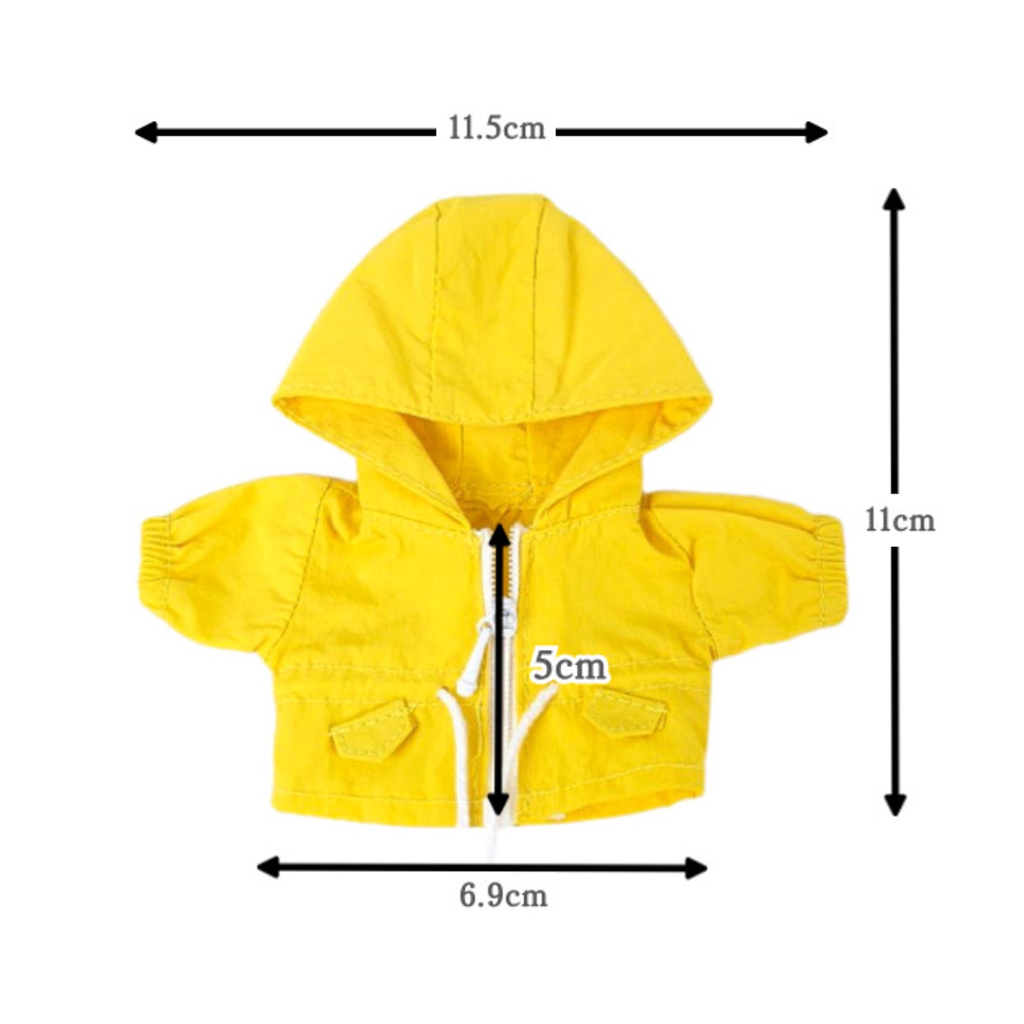 カラーフードジャケット ぬいぐるみさん用