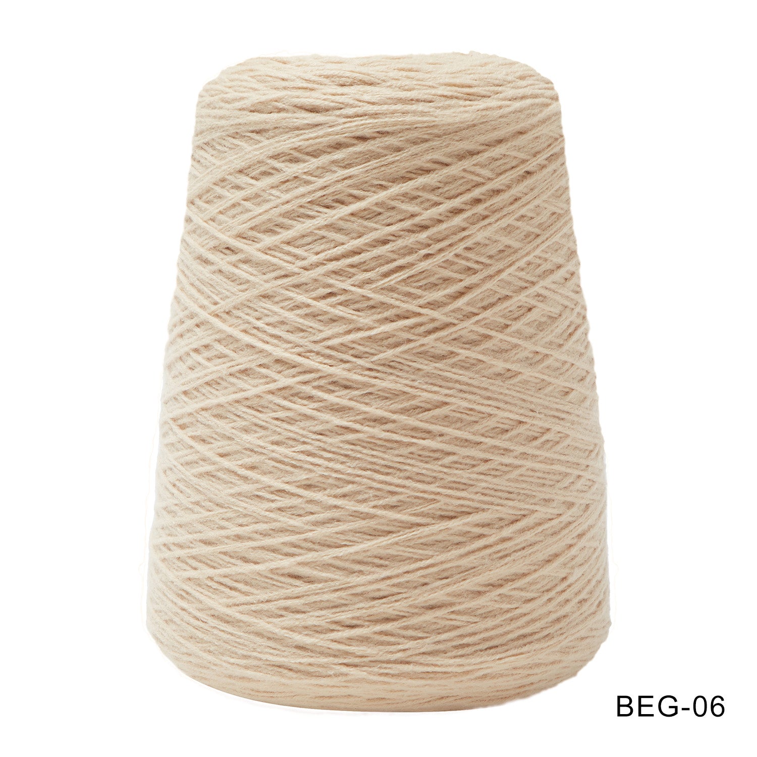 Tufting yarn, cone-wound yarn, brown/beige