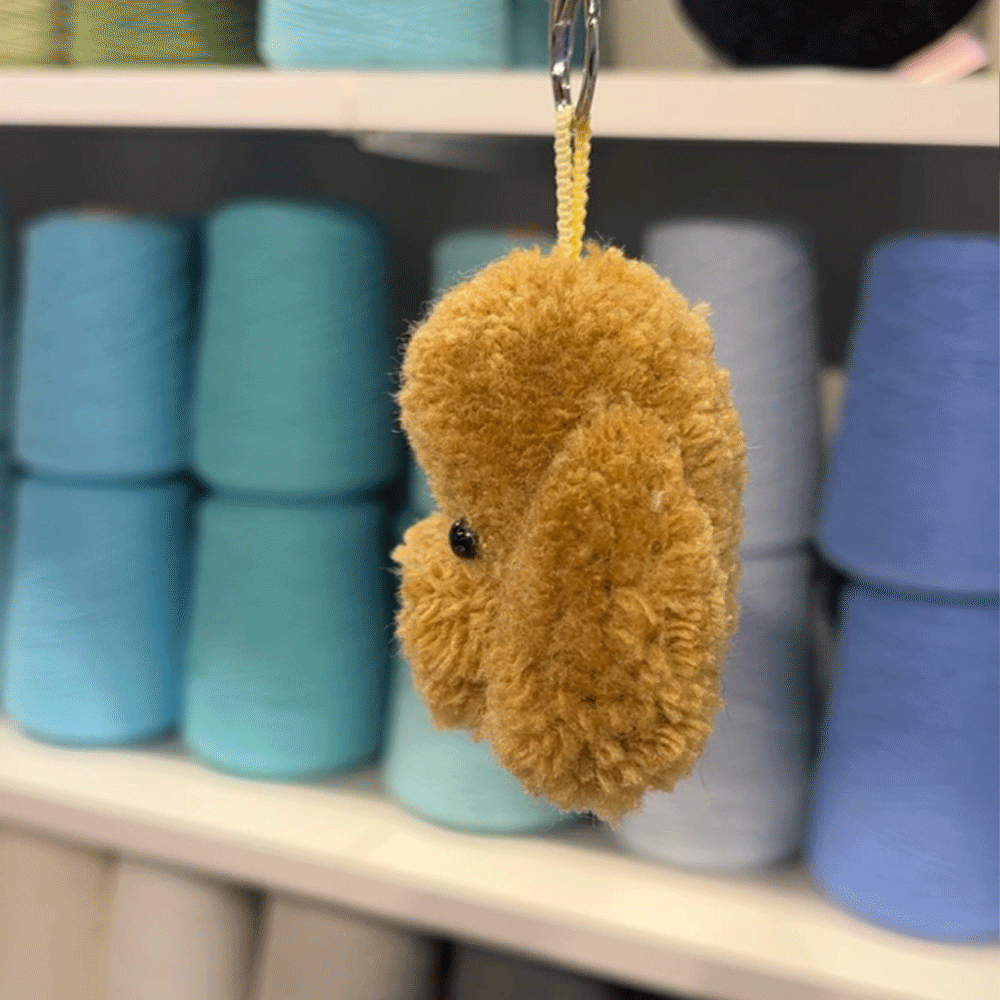 Tufting Custom-made Keychain for My Pets - Toy Poodle & Bichon (Solid Color)