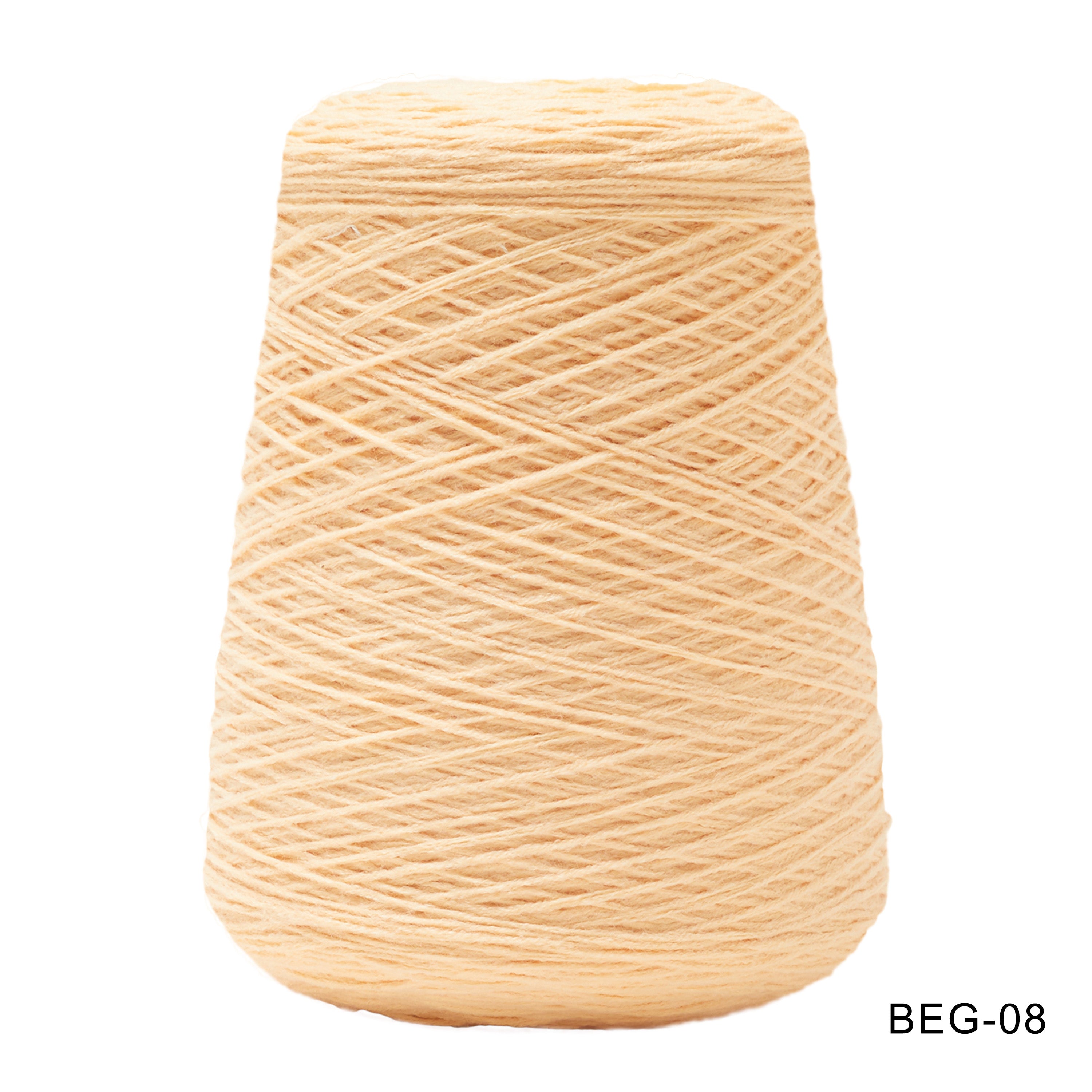 Tufting yarn, cone-wound yarn, brown/beige