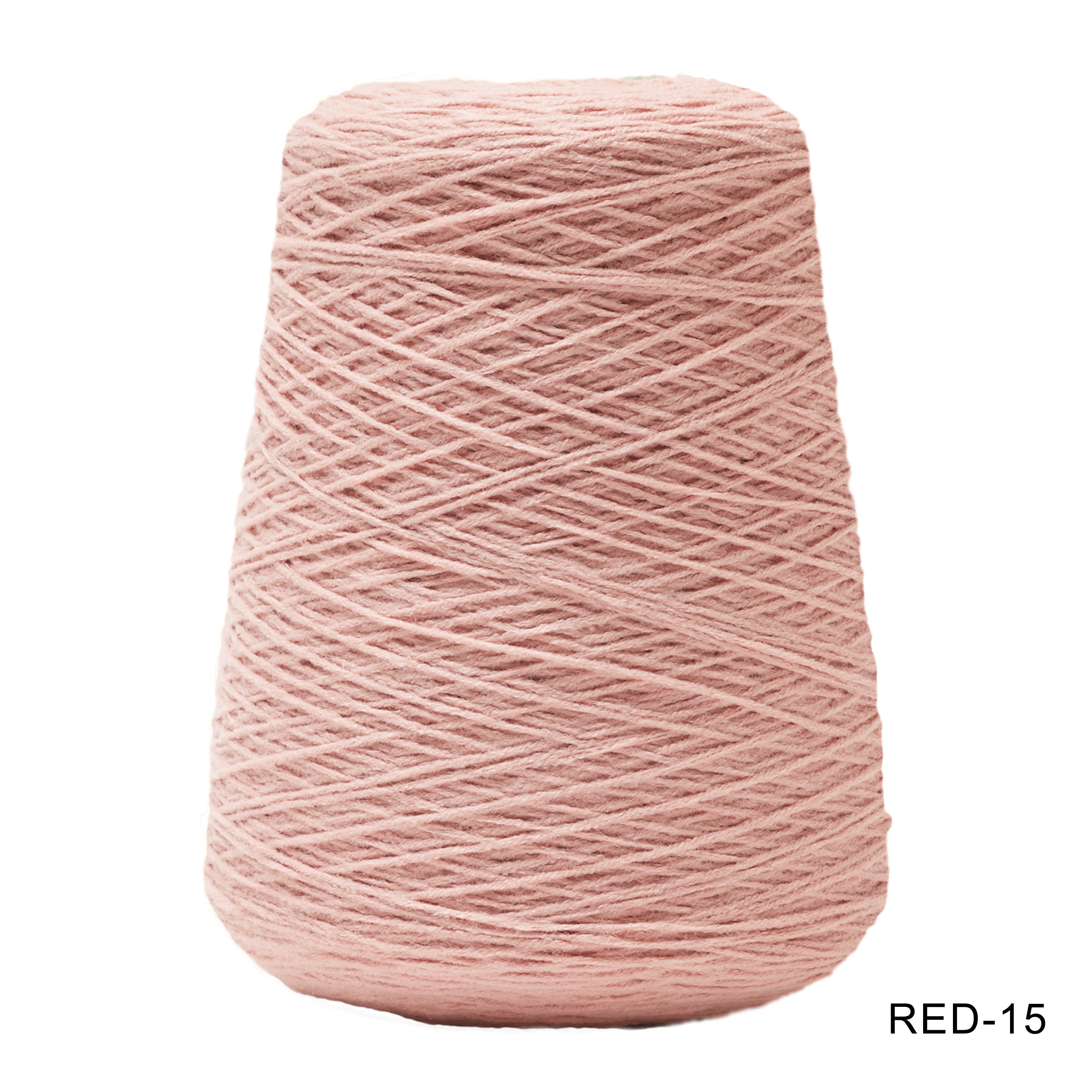 Tufting yarn, cone-wound yarn, pink/red