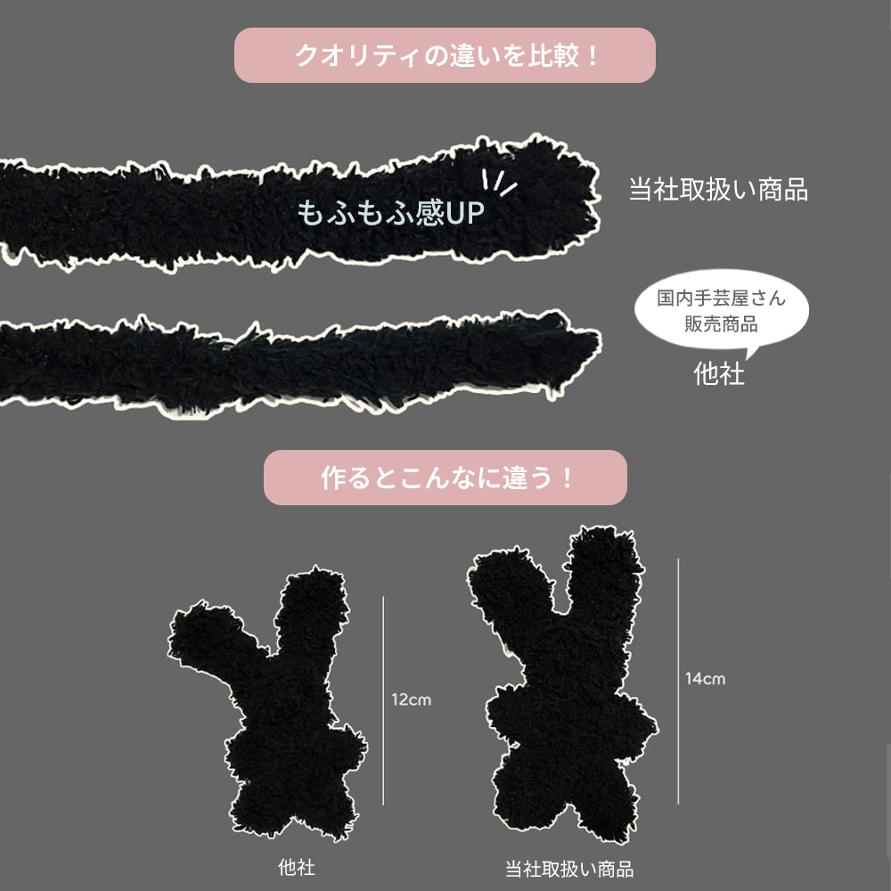 うちの子モール人形制作キット【お顔(耳)2トーン】