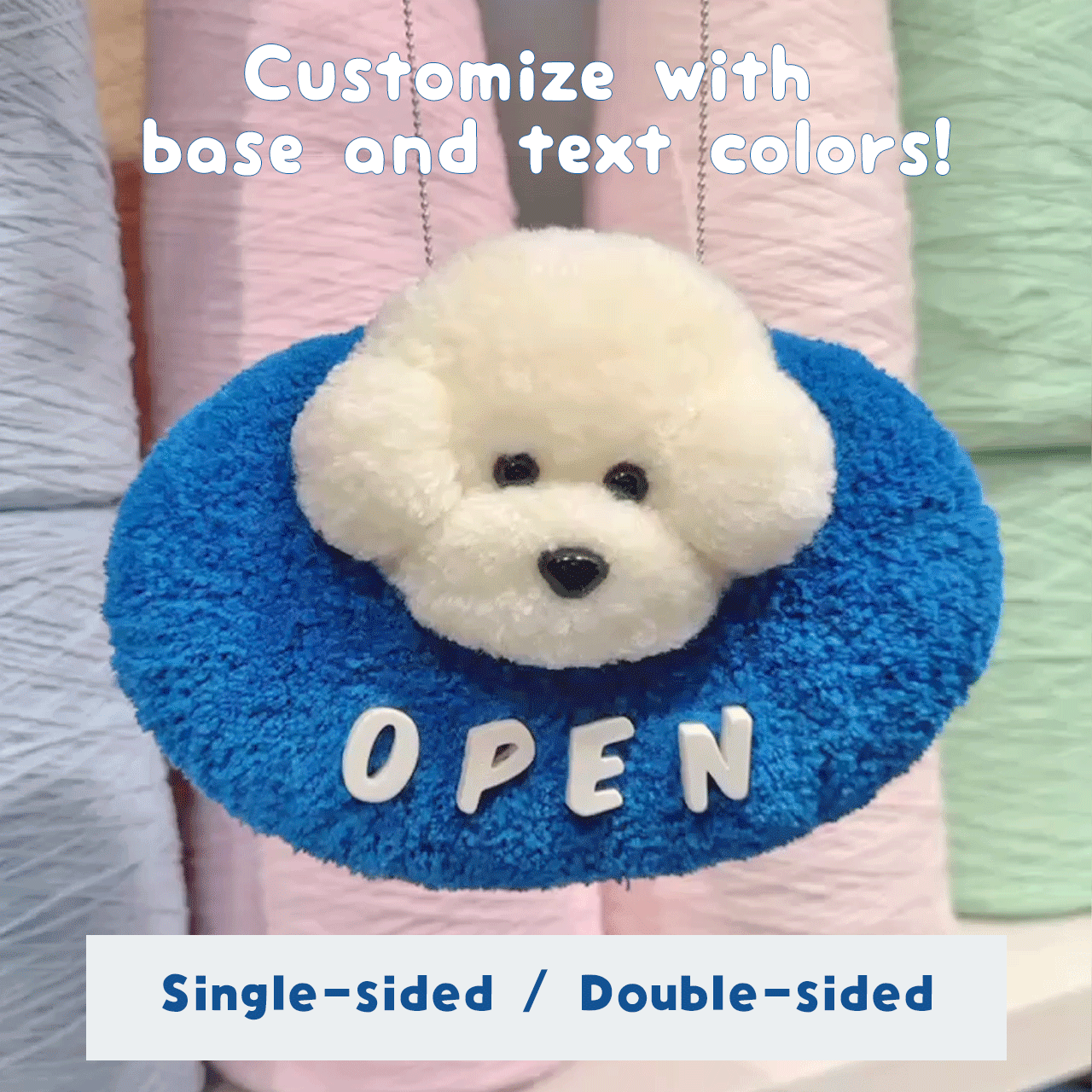 Custom-Made Tufted pawtner Name plate