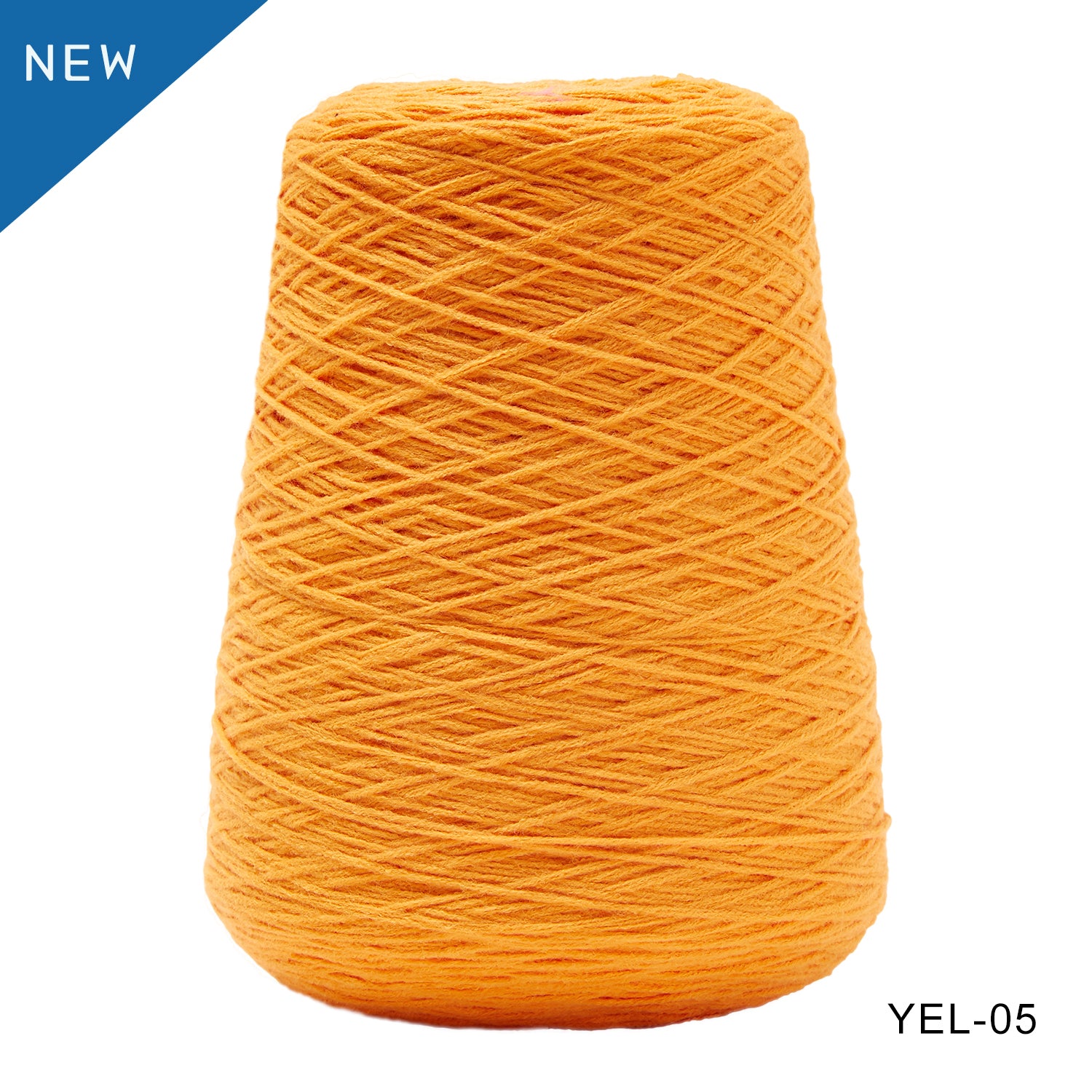 Tufting yarn, cone-wound yarn, yellow