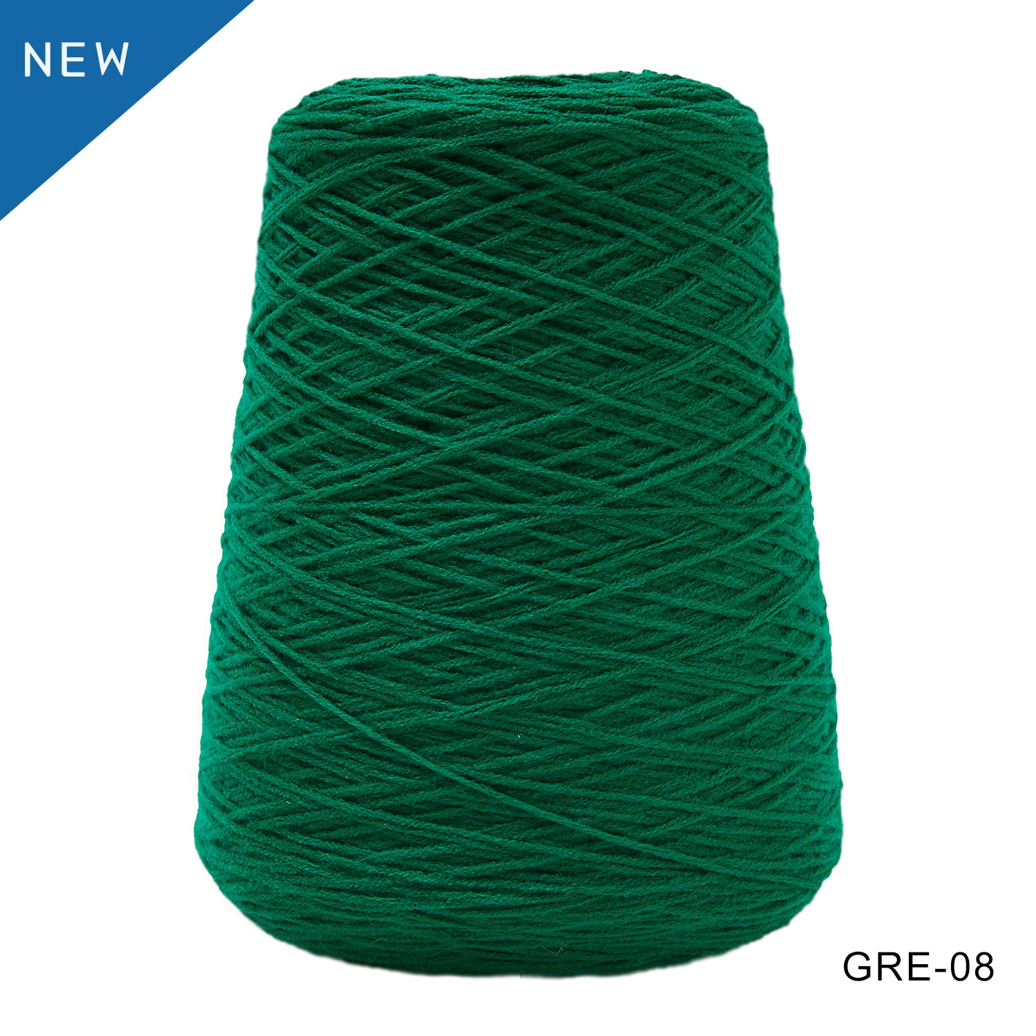 Tufting yarn, cone-wound yarn, green