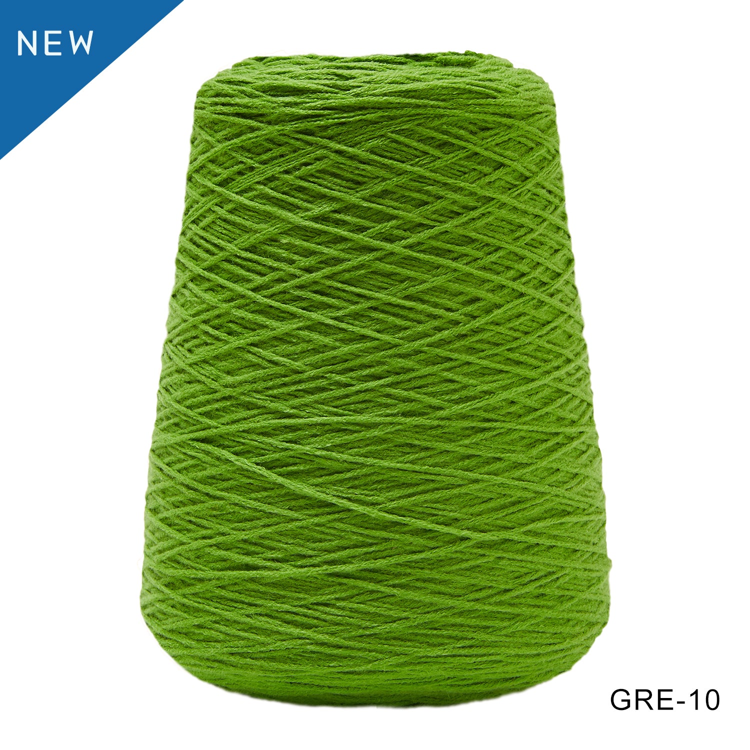 Tufting yarn, cone-wound yarn, green