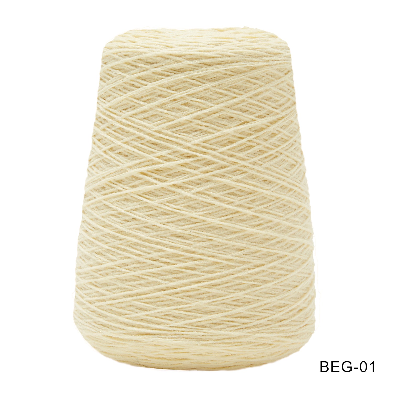 Tufting yarn, cone-wound yarn, brown/beige