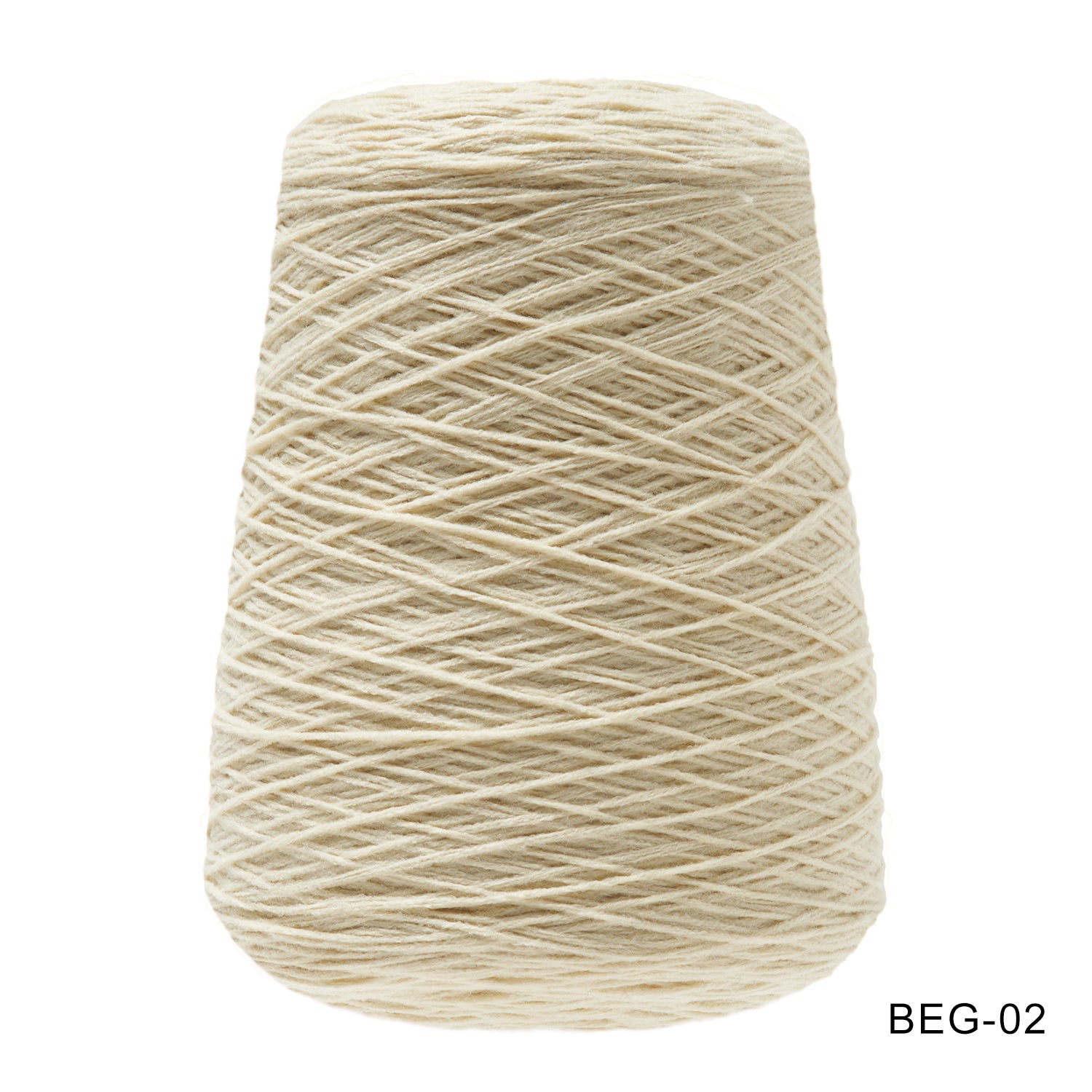 Tufting yarn, cone-wound yarn, brown/beige