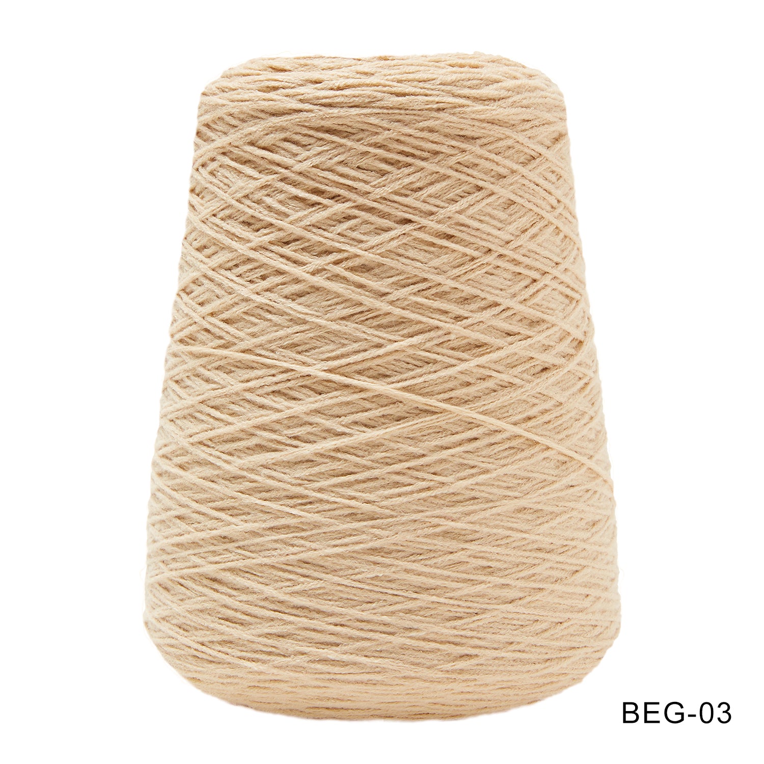 Tufting yarn, cone-wound yarn, brown/beige
