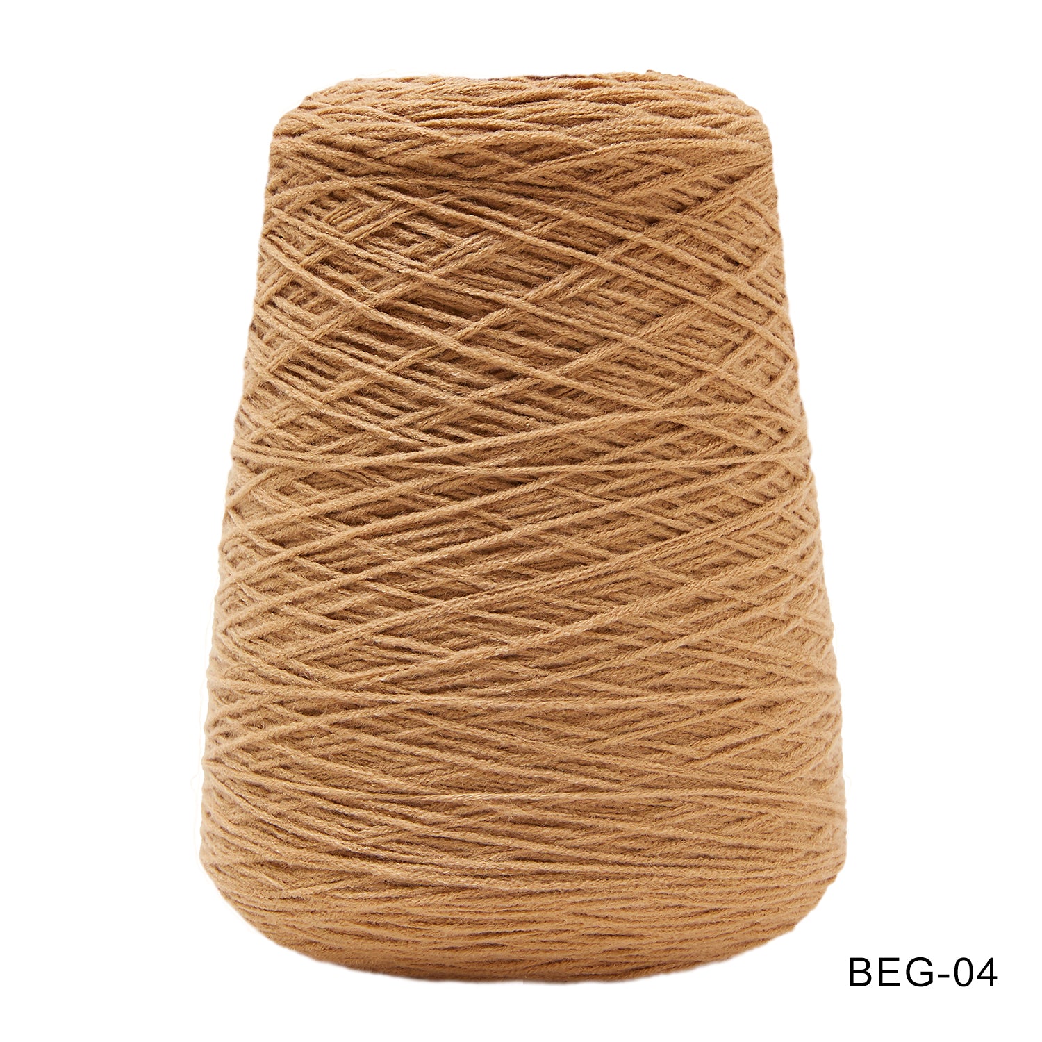 Tufting yarn, cone-wound yarn, brown/beige
