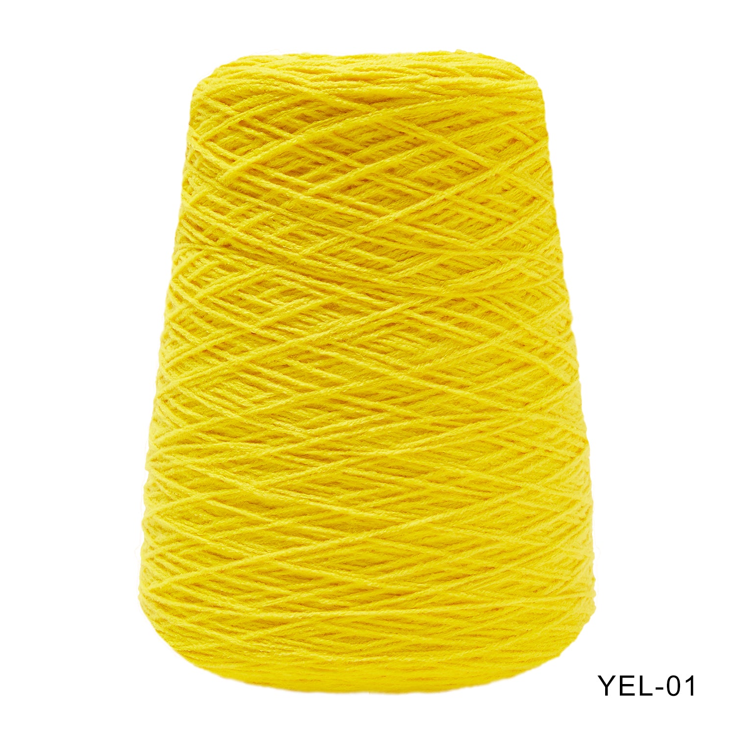 Tufting yarn, cone-wound yarn, yellow