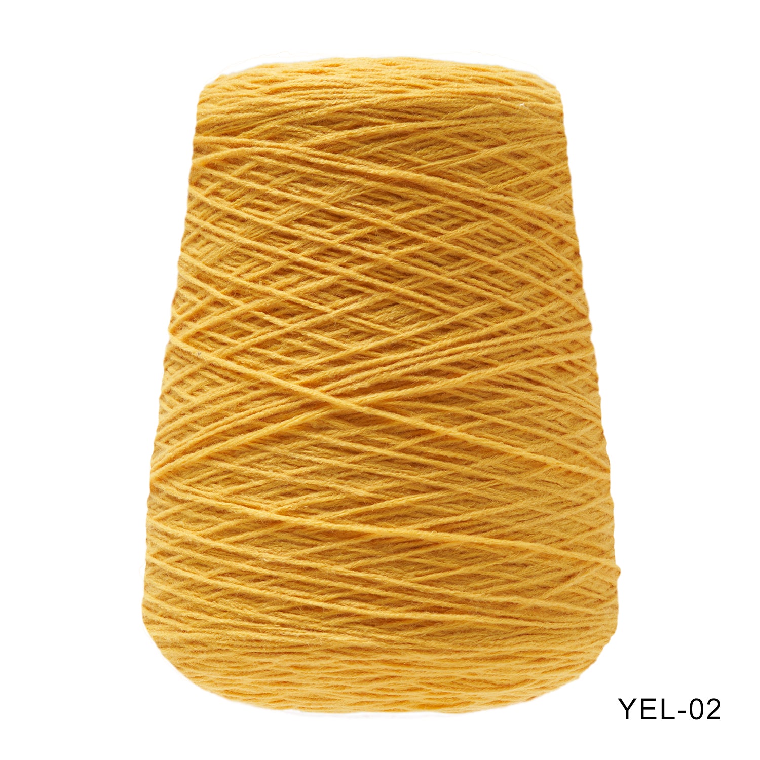 Tufting yarn, cone-wound yarn, yellow