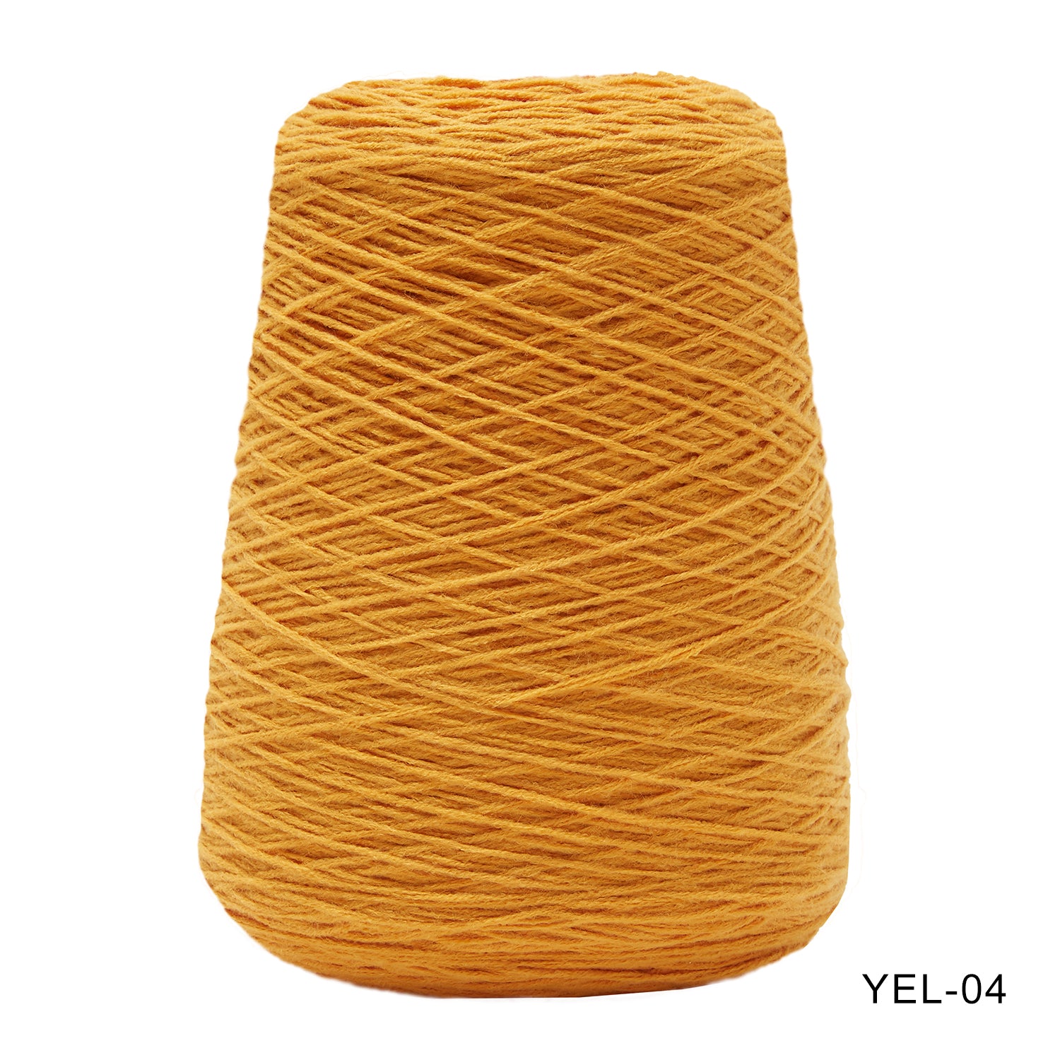 Tufting yarn, cone-wound yarn, yellow