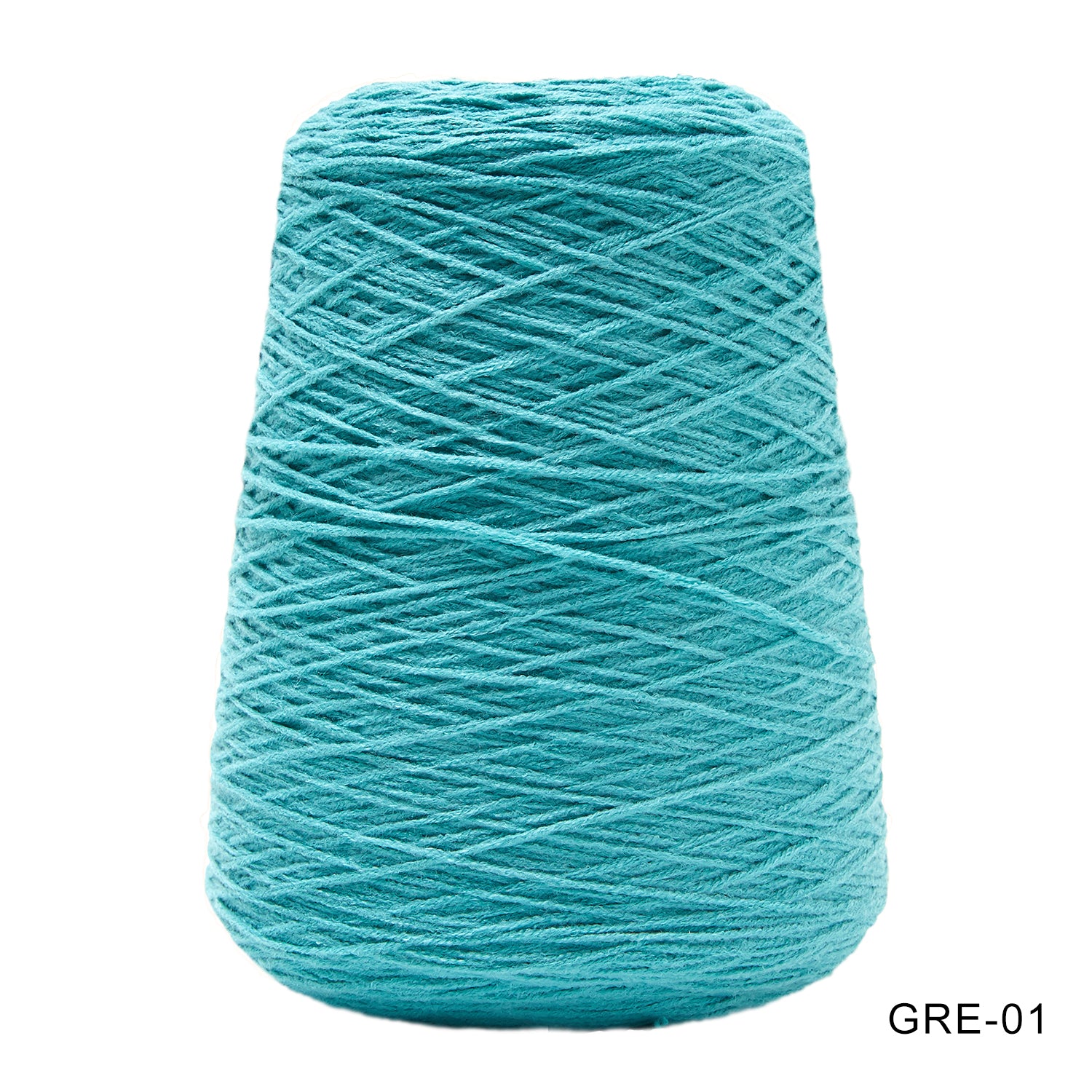Tufting yarn, cone-wound yarn, green