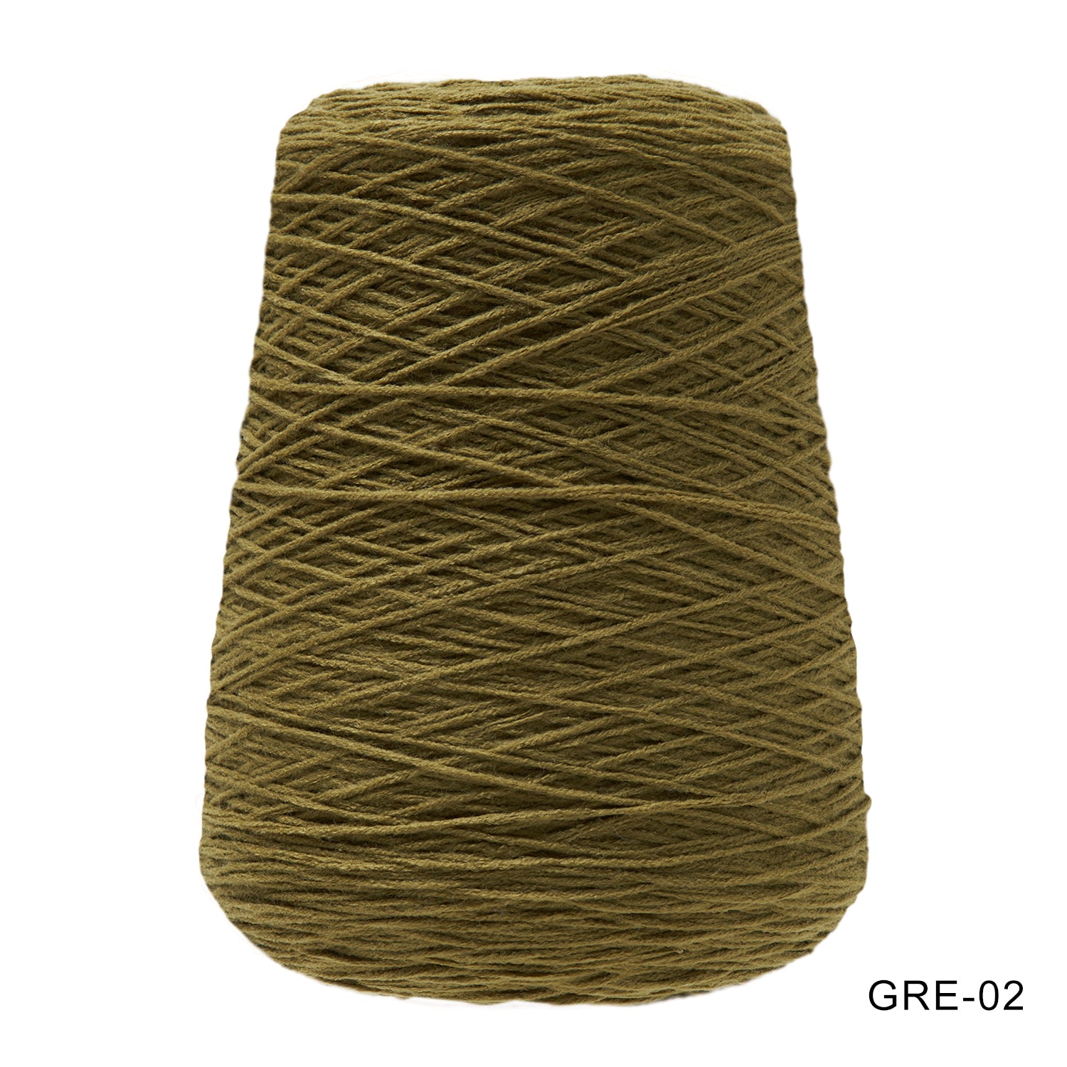 Tufting yarn, cone-wound yarn, green