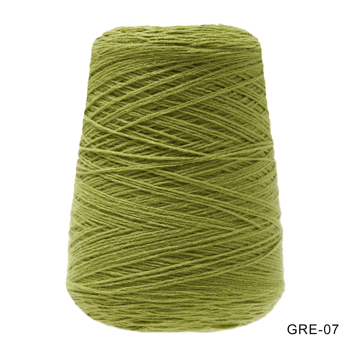 Tufting yarn, cone-wound yarn, green