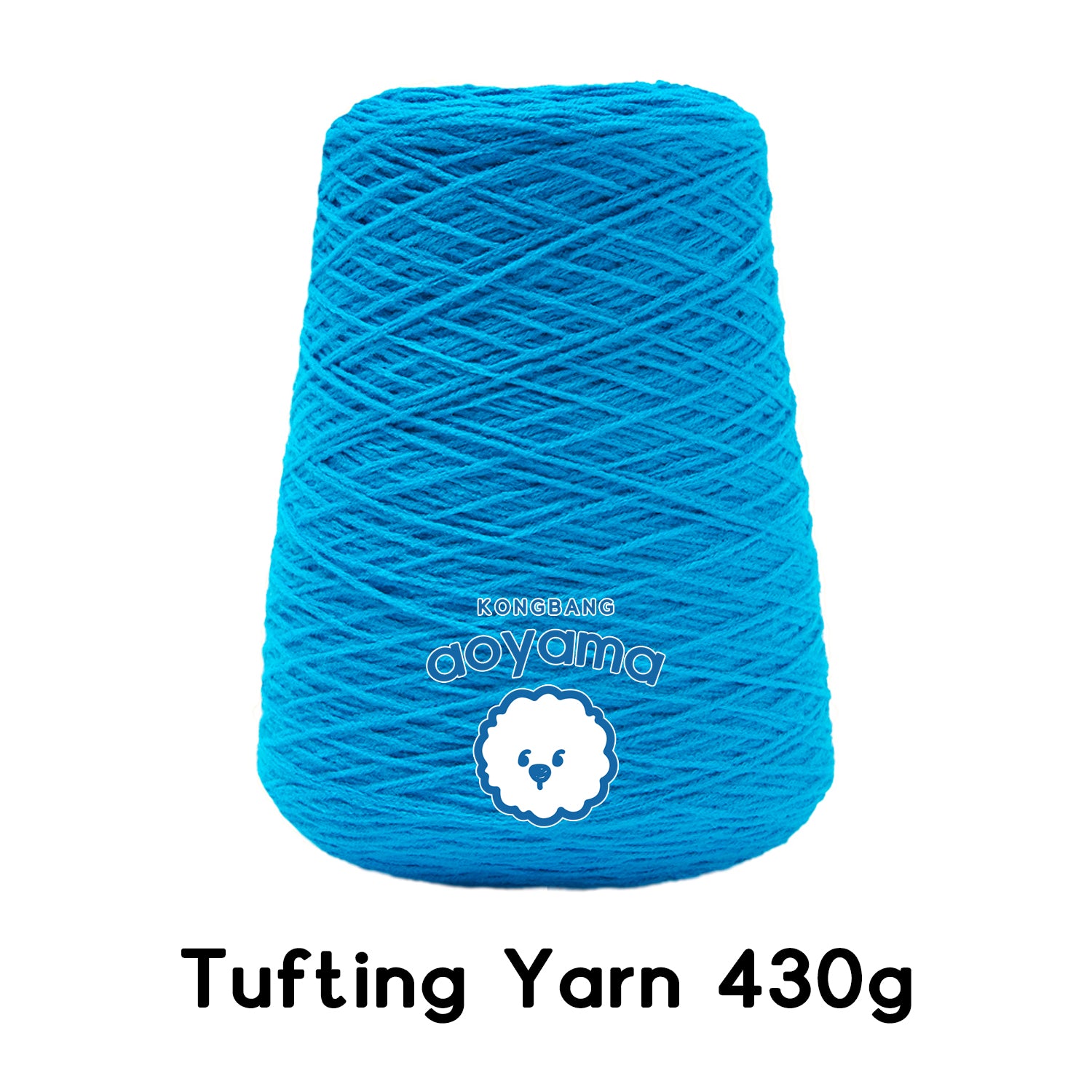 Tufting yarn, cone-wound yarn, blue