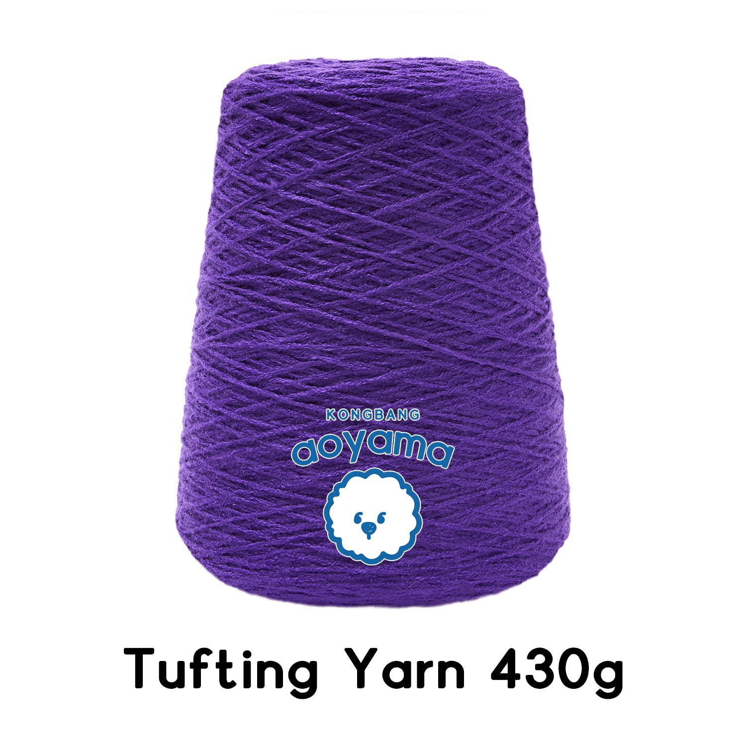 Tufting yarn, cone-wound yarn, purple