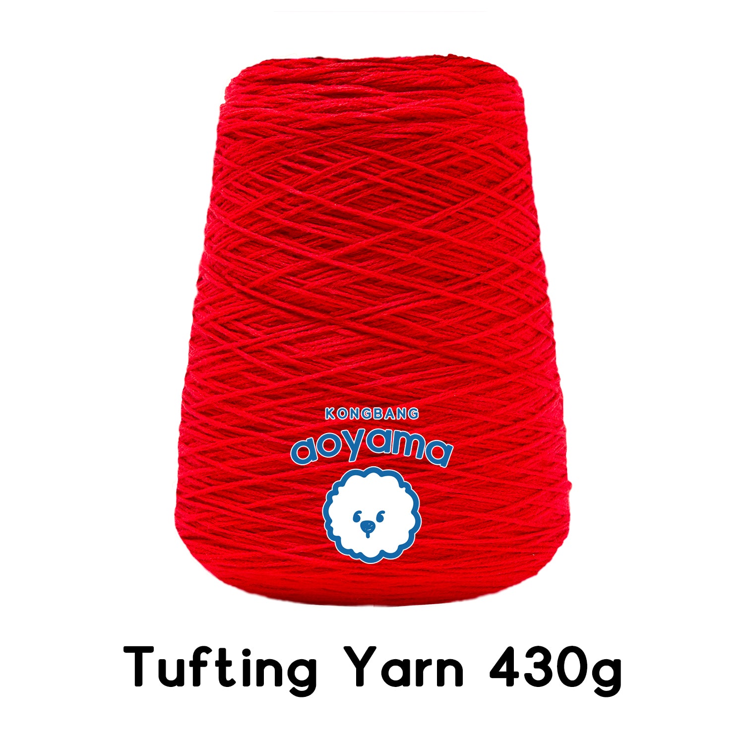 Tufting yarn, cone-wound yarn, pink/red
