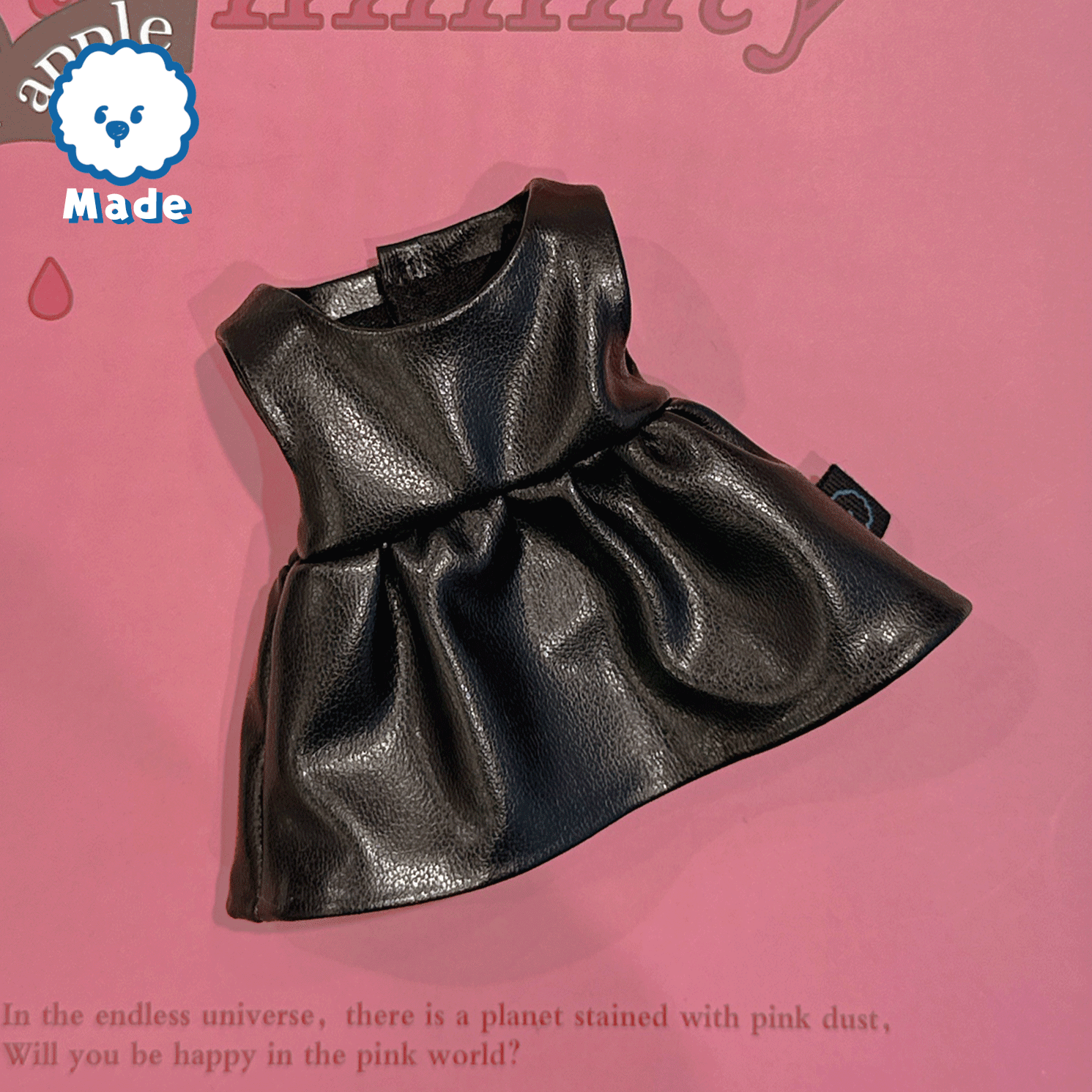 【青山コンバン】ブラックワンピース ぬいぐるみさん用