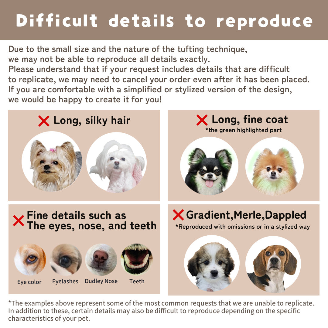 Custom-Made Tufted pawtner face keychain(Cats)