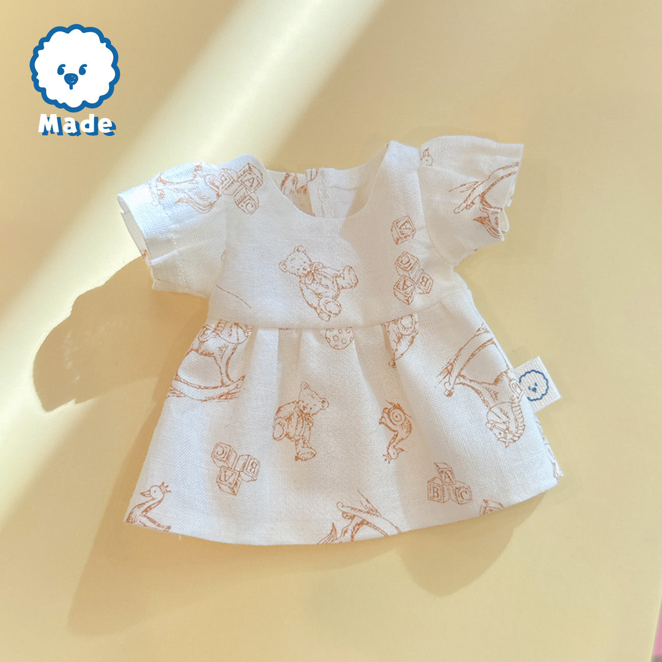 【青山コンバン】オリジナルテディベアワンピース ぬいぐるみさん用