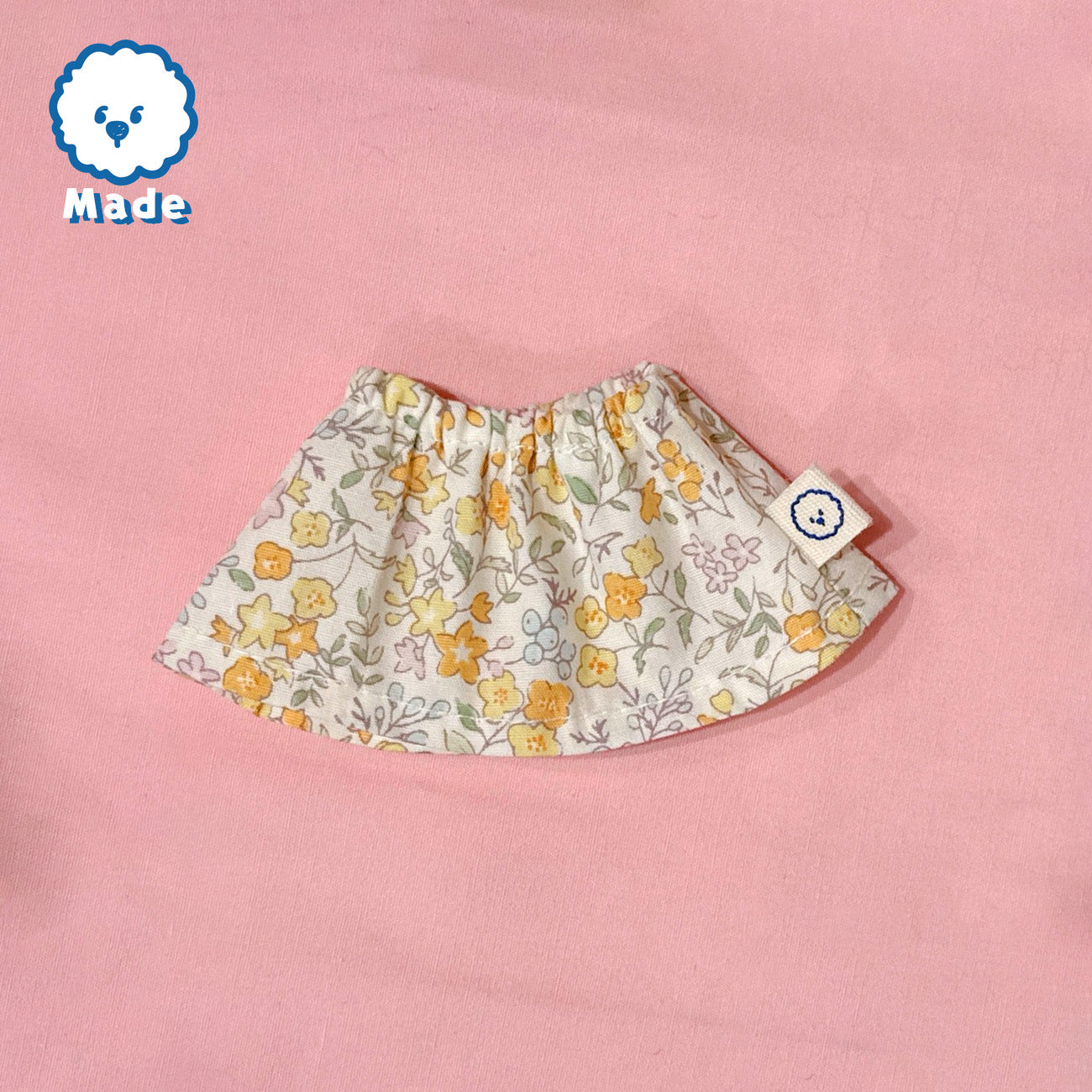 【青山コンバン】オリジナル小花柄スカート ぬいぐるみさん用