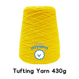 タフティング用毛糸 コーン巻 毛糸 Tufting yarn イエロー